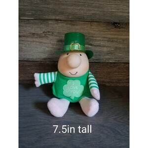 1990 AMERICAN GREETINGS ZIGGY I LOVE O'YOU ST PATRICKS DAY DOLL PLUSH 7"